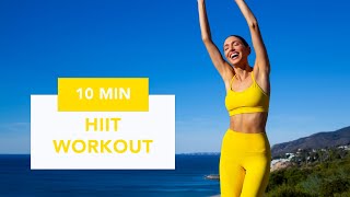 10 MIN HIIT WORKOUT  Fun High Intensity Routine Calorie Burn I No Equipment [upl. by Ellery]