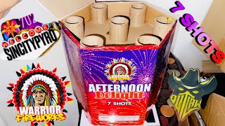 AFTERNOON DELIGHT 7 Shots Warrior Fireworks💥 DEMO 2021 [upl. by Anette]