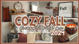 🍁NEW🍁2024 FALL DECORATE WITH ME│COZY FALL DECORATING IDEAS│FALL FARMHOUSE DECOR│FALL HOME DECOR 🍁 [upl. by Priscilla]