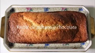 ¿ Cómo hacer un pastel liviano de plátano y chocolate [upl. by Ridley]