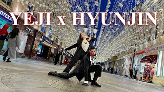 ONE TAKE IN PUBLIC YEJI X HYUNJIN  River  Play With Fire  Dance Cover by MAD RED [upl. by Dorren]