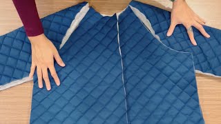 Dont miss this coat sewing tutorial  How to sew a quilted coat [upl. by Navlys]