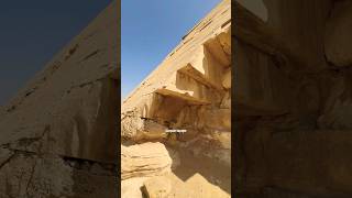 Closeup view of the “Bent” Pyramid’s Casing Blocks shorts egypt travel [upl. by Assilev]