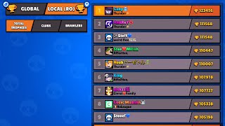 PAREREA MEA DESPRE TOP 20 LOCAL JUCATORI ROMANI  BRAWL STARS [upl. by Odnama]