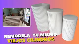 Como Restaurar Cilindros MDF para Fiestas y Cumpleaños Tutorial Paso a Paso con detalles y trucos [upl. by Htinnek]