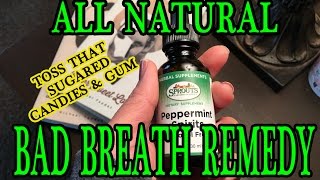 BAD BREATH REMEDY PEPPERMINT SPIRITS FROM SPROUTS ALL NATURAL  ARREM [upl. by Eijneb]