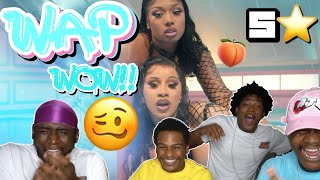 Cardi B  WAP feat Megan Thee Stallion Official Music VideoREACTION [upl. by Aniratac951]