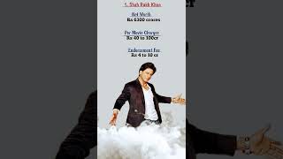 How Much SRK Charge Per Movie ShahRukhKhan [upl. by Nirrol404]