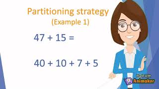 Addition Strategies Partitioning Numbers [upl. by Woolcott463]