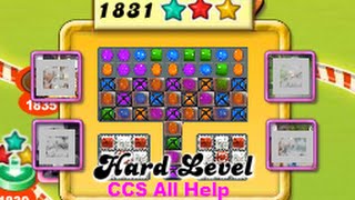 Candy Crush Saga Level 1831 NO BOOSTERS Hard level [upl. by Yznil6]