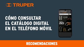 Cómo consultar el Catálogo Digital TRUPER en el teléfono móvil [upl. by Latoya]