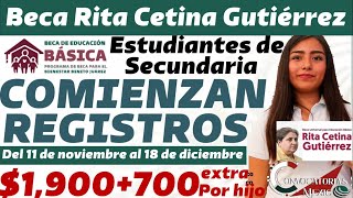 Beca Rita Cetina Inician Registros Para Estudiantes de Secundaria [upl. by Llatsyrk70]