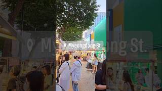 Myeongdong Night Market 🇰🇷 southkorea korea nightmarket myeongdong holiday travel market [upl. by Anayk819]