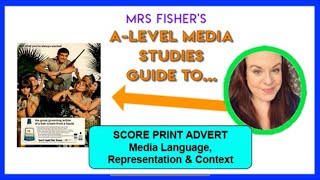 ALevel Media  Score Print Ad  Media Language Representation amp Context [upl. by Merci]