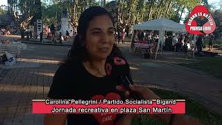 CAROLINA PELLEGRINI JORNADA RECREATIVA EN BIGAND PARTIDO SOCIALISTA [upl. by Swen464]