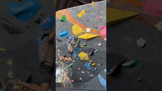 Fun campus moves on this V4 climbing rockclimbing bouldering [upl. by Kitrak]