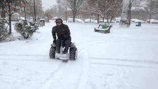 Dylans Segway Wheelchair in Snow [upl. by Joscelin]