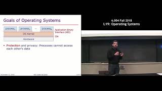 MIT 6004 L19 Operating Systems [upl. by Kelton]