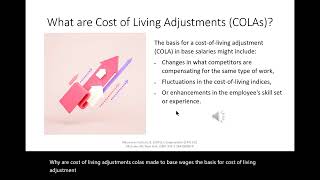 Cost of Living Adjustments COLA [upl. by Innig927]