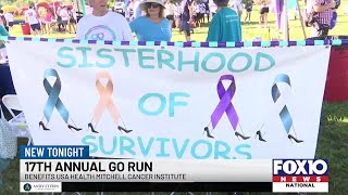 Hundreds race for a cure for gynecologic cancer at USA’s Go Run [upl. by Mide]