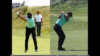 Jason Day golf swing  Short Iron faceon amp downtheline July 2017 [upl. by Kilroy]