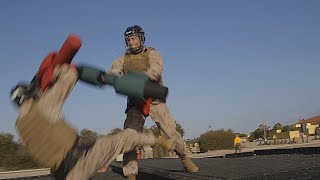 new marines take part in a pugil baton training event [upl. by Timus]