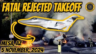 Honda Jet Crash Falcon Field Mesa AZ 5 Nov 2024 [upl. by Oalsecnew]