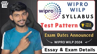 Wipro WILP Syllabus 2024  Exam Updates Test Pattern amp Written English Test [upl. by Apeed57]