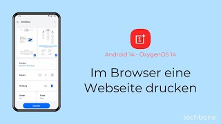 Im Browser eine Webseite drucken  OnePlus Android 14  OxygenOS 14 [upl. by Jadwiga490]