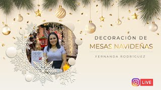 Decoración de mesa navideña  Fernanda Rodríguez [upl. by Boggs]