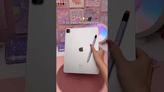 10 ways I use my iPad 💕✏️ apple pencil  iPad apps  iPad tips [upl. by Ellainad]