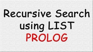 Recursive search in PROLOG [upl. by Renell]