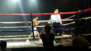 Carlo Bacaro vs Jose Roda jr 8rds schedule jose roda jr down his body shot by bacaro courtesymervlog [upl. by Icrad]