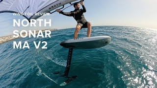 North Sonar MA v2  Wing Foil Review [upl. by Hpeosj624]