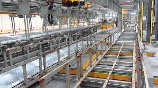 ALUMINIUM EXTRUSION PLANT  AUTOMATIC SKIPS HANDLING [upl. by Ethan]