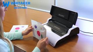 Fellowes Pulsar E 300 Comb Binding Machine  Demo Video [upl. by Aliuqaj746]