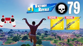 79 Elimination Solo Vs Squads Gameplay Wins Fortnite Chapter 5 PS4 Controller [upl. by Charmine]