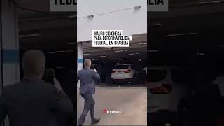 Mauro Cid chega para depor na Polícia Federal em Brasília [upl. by Caputto]