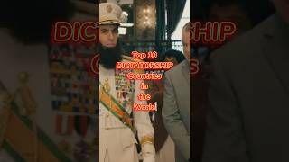 Top 10 DICTATORSHIP Countries in the World  shorts dictatorship  Xroutechannel [upl. by Deyes277]