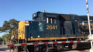 Railfanning 2017 Trains of Plant City Florida Trains in Florida CSX Trains Amtrak Trains [upl. by Zipnick]