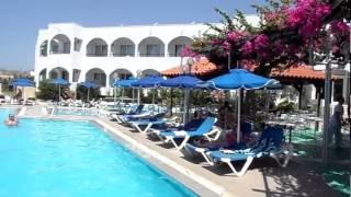 Kolymbia Sun Hotel  pool pool bar main bulding  Rhodes Greece 2014 [upl. by Claudine129]