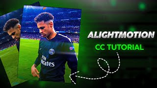 Alight Motion Football CC  Tutorial With preset [upl. by Montague]