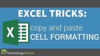 Excel Tricks  Copy and Paste Cell Formatting [upl. by Nesral]