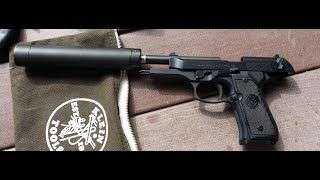 Beretta 92fs m9 9mm tirant 9 suppressor part 2 [upl. by Yrellav677]