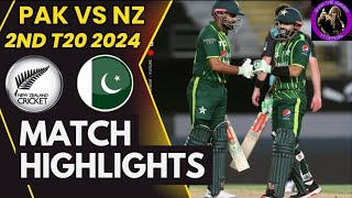 Pakistan vs New Zealand 2nd T20 Highlights 2024  Pak vs NZ Game PLay Cricket 22 [upl. by Maer196]