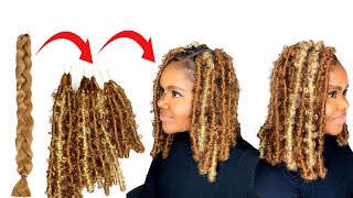 BUTTERFLY LOCS TUTORIAL  Butterfly Locs Crochet Using Expression Braid Extension Pt2 [upl. by Samantha]