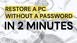 How To Restore a PC Without Logging In [upl. by Hanako]