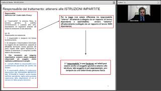 09052018  Nuovo regolamento privacy come organizzarsi [upl. by Atilahs]