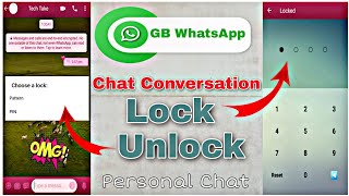 How to lock the contact of GB WhatsApp  Unlock the contact of GB WhatsApp tamil  lockunlock [upl. by Arehahs]