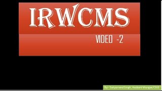 2 IRWCMS Video 2 Bill [upl. by Akcinahs]